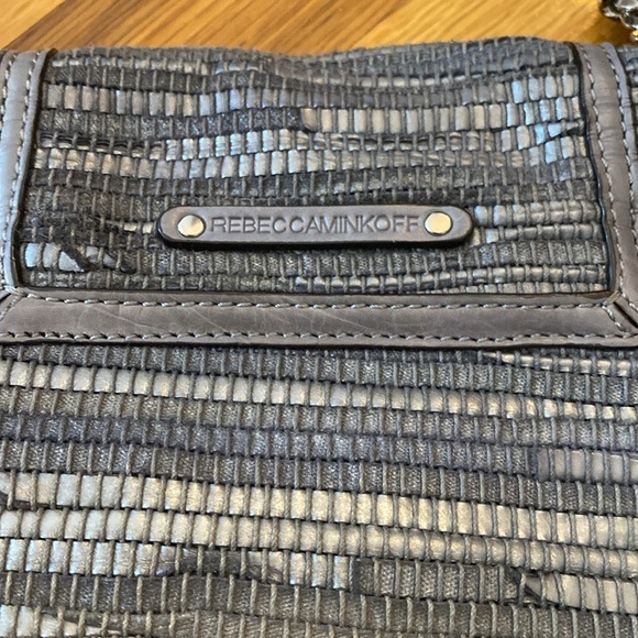 Rebecca Minkoff Gray Textured Shoulder Bag OS - Picture 9 of 10